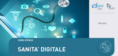 Immagine: Modalit&agrave; di erogazione EI-Card (&euro;158)
Acquistando l&rsquo;Ei-Card &rarr; una tessera identificativa grazie alla quale puoi&nbsp; accedere sulla piattaforma DIDASKO e trovare il materiale dedicato, studiare in autoapprendimento e in seguito sostenere l&rsquo;esame finale presso il nostro Ei- Center.
Modalit&agrave; di erogazione On Line (&euro;256)
Acquistando il Corso online e svolgendo il percorso in completa autonomia, da casa e in qualsiasi momento, accedendo su DIDASKO (fruibile h24, 7 giorni su 7) dove potrai trovare dispense, videolezioni e simulazioni all&rsquo;esame, da sostenere online.
Breve descrizione del corso
EIPASS Sanit&agrave; Digitale &egrave; il programma di certificazione che, approfondendo le indicazioni provenienti dall&rsquo;e-Competence Framework del CEN, consente di attestare il sicuro possesso delle competenze informatiche indispensabili per operare al meglio in un settore che, sia in ambito pubblico che privato, vive una fase necessaria ed improrogabile di forte ammodernamento e informatizzazione.
Moduli d'esame

Informatica di base ed internet
Digitalizzazione e archiviazione documentale
Protezione elettronica del dato personale
Sicurezza informatica e Privacy dei dati sanitari
E-Health: Soluzioni ed applicazioni digitali in ambito sanitario

Destinatari
La certificazione EIPASS Sanit&agrave; Digitale &egrave; lo strumento di formazione e aggiornamento ideale per chi svolge, intende o si prepara a svolgere una qualsiasi delle le professioni sanitarie, in ambito:

farmaceutico
chirurgico
infermieristico
ostetrico
riabilitativo
tecnico sanitario, sia in ambito diagnostico che assistenziale
della prevenzione

Tipologia Titolo conseguito
Certificazione informatica EIPASS SANIT&Agrave; DIGITALE valida a livello internazionale. Tale certificazione, potr&agrave; inoltre essere utilizzata per acquisire punteggio in concorsi pubblici e graduatorie.
Sede&nbsp;
Online
Informazioni
Mestieri Campania, via S. Visco 24B/ Via Gandhi 16, Salerno Tel. 089 723744 Email formazione@mestiericampania.com&nbsp;www.mestiericampania.comaccreditamento regione campania n. 2691-2-1-s
